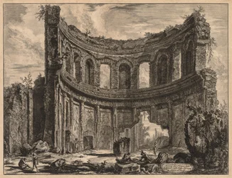 Vues de Rome : Restes du temple d