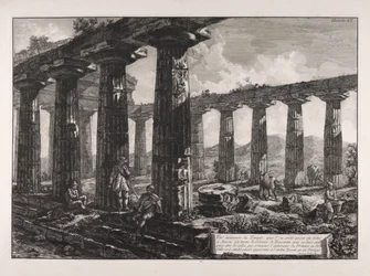 Vue intérieure du Temple, que l