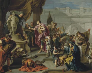 Scipion rendant hommage à Mars