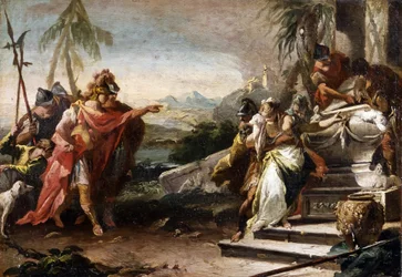 Le sacrifice de Polyxena (huile sur toile)