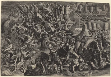 Les Troyens repoussant les Grecs