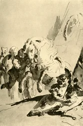 Alexandre et Bucéphale, milieu du 18ème siècle, 1928