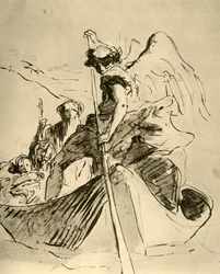 Fuite en Égypte, milieu du 18ème siècle, 1928