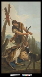 Chasseur avec cerf, 1718