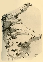 Figure agenouillée, vue de dos, 1743-1744, 1928