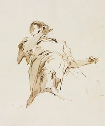 Figure masculine (?) vue d
