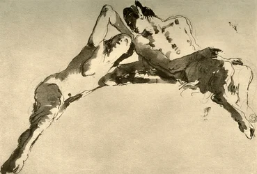 Faune mâle et femelle, milieu du XVIIIe siècle, 1928