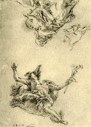 Mercure et la Peinture, 1752-1753, 1928
