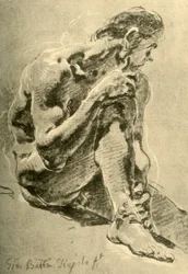 Nu assis, 1715-1716, 1928