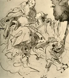 Vieil homme et jeune femme, 1761, 1928