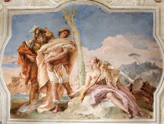 Renaud abandonnant Armide, de la salle de Jérusalem délivrée dans la Palazzina, 1757