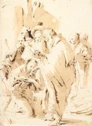 St Prosdocimus baptisant St Giustina