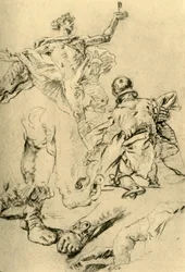 Étude pour une page dans le Kaisersaal, 1751-1752, 1928