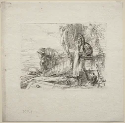 Divers caprices : Le philosophe debout avec un livre, 1785