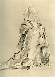 Jeune Dame, début-milieu 18ème siècle, 1928