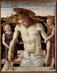 Christ mort avec deux anges