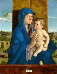 Italien : Madonna col Bambino (Madonna di Alzano) Madone à la poire