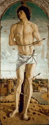 Polyptyque de Saint Vincent Ferrier : Saint Sébastien