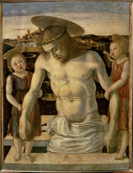 Le Christ mort soutenu par deux anges ...