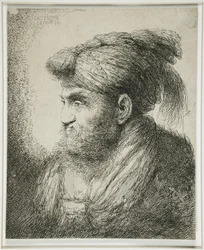 Homme barbu portant un turban, 1647-51