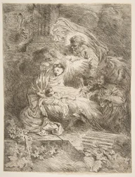 Dieu le Père observant la Vierge et l