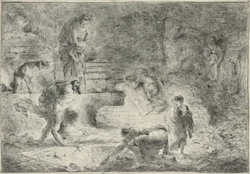 Tobie enterrant les morts, vers 1647-51