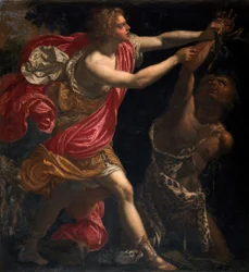 Attribué à Giovanni Bilivert - Apollon écorchant Marsyas, 1630 c