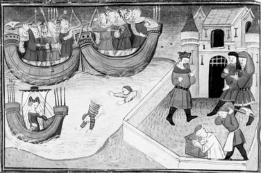 Décaméron, Gerbino aborde le navire de la fille du roi de Tunis; Gerbino est décapité. Quatrième journée, nouvelle 4