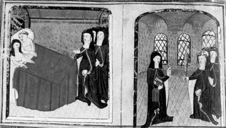 Décaméron, La religieuse Isabelle est surprise au lit avec un amant; l’abbesse gronde Isabelle. Neuvième journée, nouvelle 2