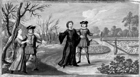 Décaméron, Un nécromancien fait fleurir le jardin d’hiver. Dixième journée, nouvelle 5
