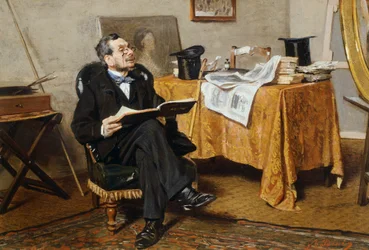 Intérieur avec figure, par Giovanni Boldini