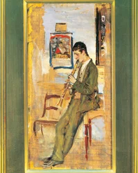 Italie, joueur de clarino