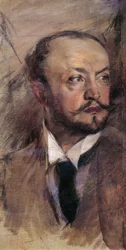 Italie, Florence, Autoportrait à Montorsoli