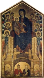 La Madone en majesté Maestà, 1285-1286