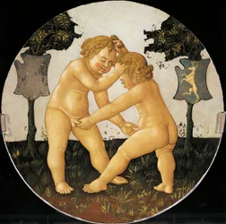 Putti jouant (détail)