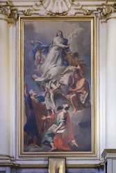 Peinture dédiée à la Vierge, Domenico Pestrini, sanctuaire de la Madonna de San Luca