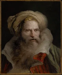 Un homme barbu portant un turban