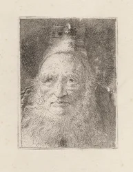 Vieil homme barbu avec un chapeau, de la Raccolta di Teste (Collection de têtes)