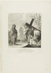 Le Christ rencontre sa mère, planche 4 du chemin de croix