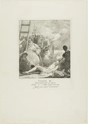 Le Christ est cloué à la croix, onzième planche du chemin de croix