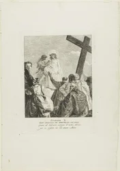 Le Christ est dépouillé de ses vêtements, planche dix du chemin de croix