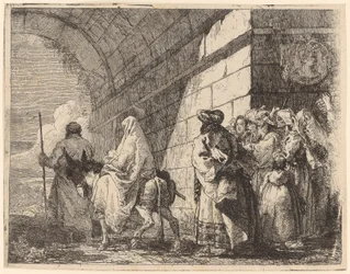 La Sainte Famille quitte la ville
