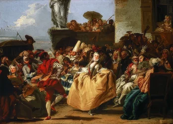 Scène de carnaval ou Le Menuet. 1745/50