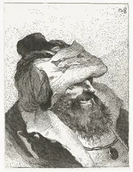 Homme avec chapeau à bord retourné (Raccolta di Teste)