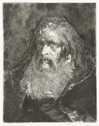 Homme aux longs cheveux sans couvre-chef