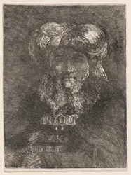 Vieil homme à la manière de Rembrandt