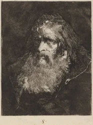 Vieil homme à tête nue