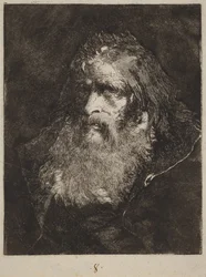 Un vieil homme à tête nue