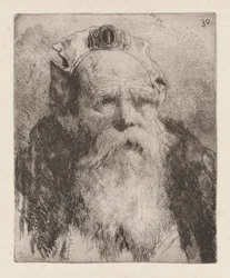 Vieil homme avec barbe, de la Raccolta di Teste (Collection de têtes)