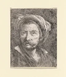 Vieil homme avec turban, de la Raccolta di Teste (Collection de têtes)